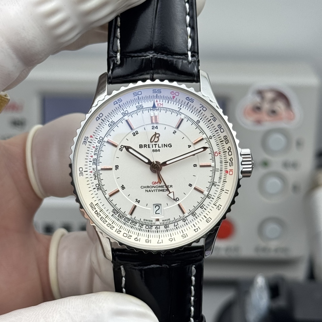 Breitling Navitimer Automatic GMT 41 A32310211G1P1 Clone Watch - QualitySwissReplica