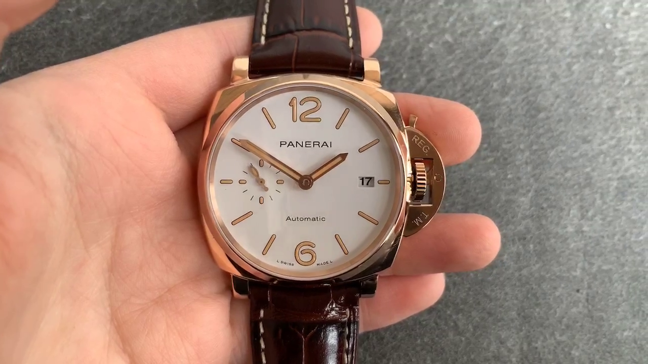 Panerai Luminor Due Automatic PAM01042 Replica Watch Rose Gold 42mm - QualitySwissReplica
