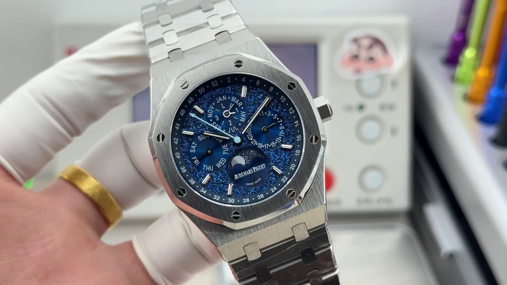 AP Royal Oak 1:1 Clone 26574BC.OO.1220BC.02 John Mayer Blue Crystal Sky - QualitySwissReplica