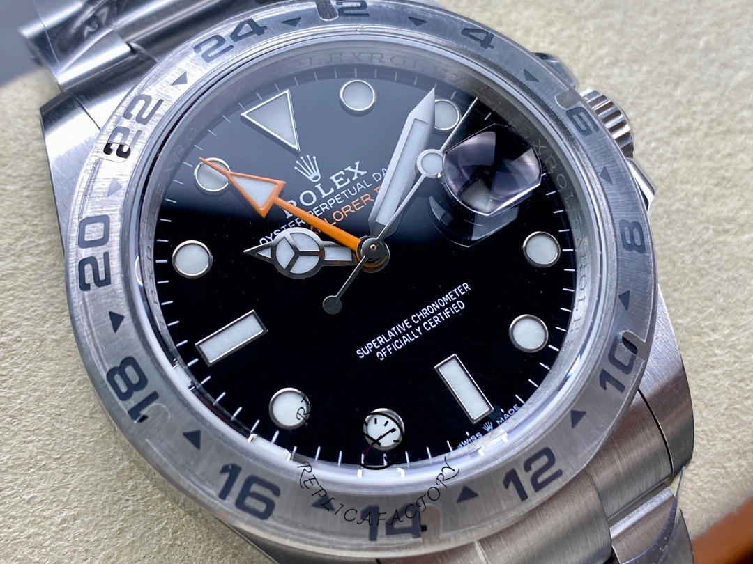 Rolex Explorer II m226570 0002 Stainless Steel Black Dial 42MM Mens Replica Watch - QualitySwissReplica