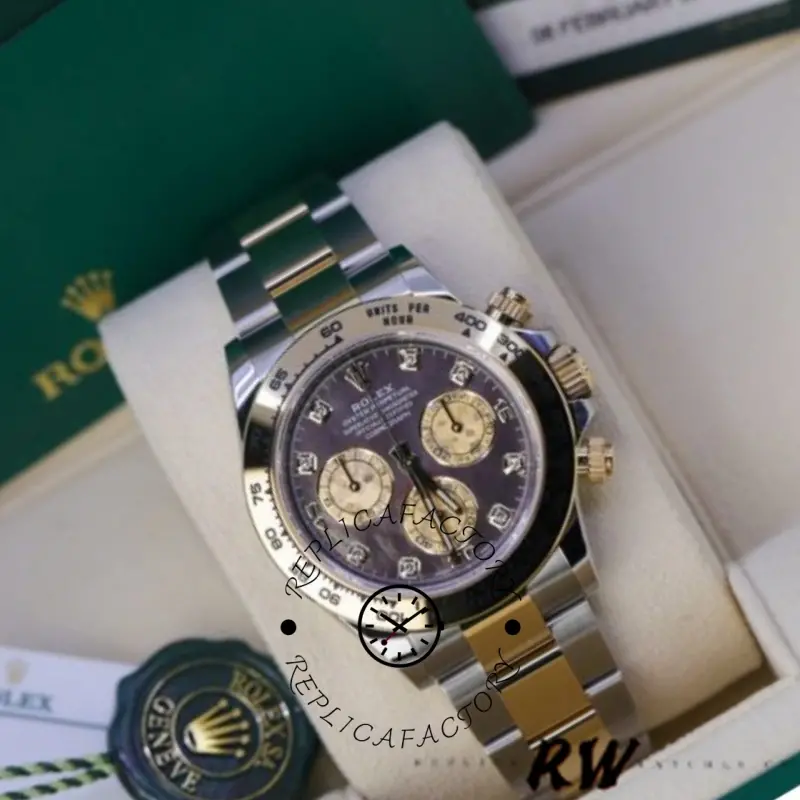 Rolex Cosmograph Daytona 116503 Black Mother Of Pearl Dial 40MM Mens Replica Watch - QualitySwissReplica