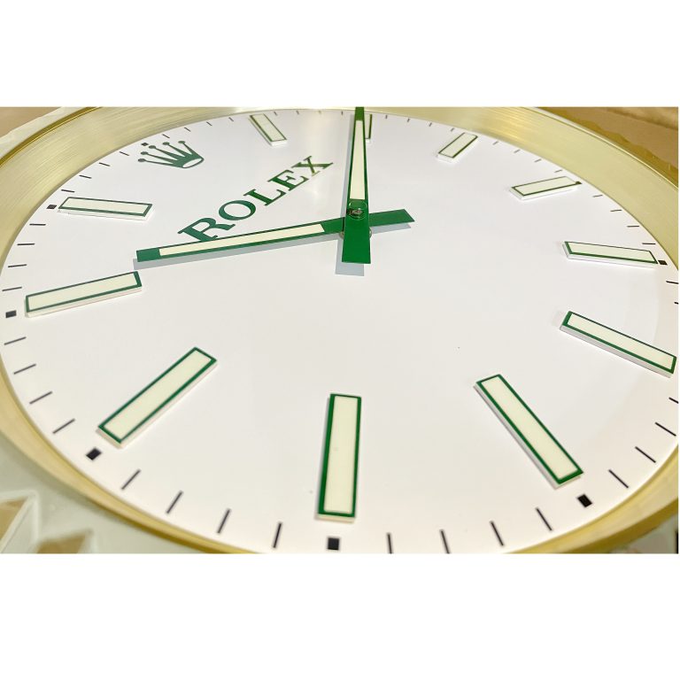 Rolex Presidential Gold Edition Luminous Dial Wall Clock - QualitySwissReplica
