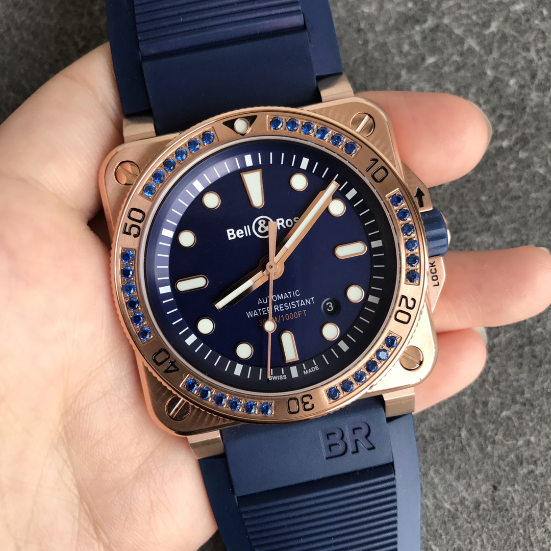 Bell Ross BR 03 92-D-BL-ST/SRB Blue - QualitySwissReplica