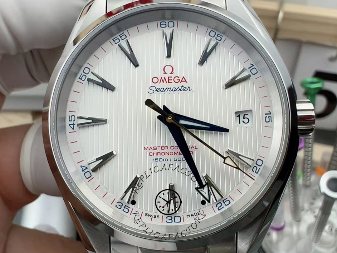 Omega Seamaster Aqua Terra White Golf Watch 231.10.42.21.02.004 Clone - QualitySwissReplica