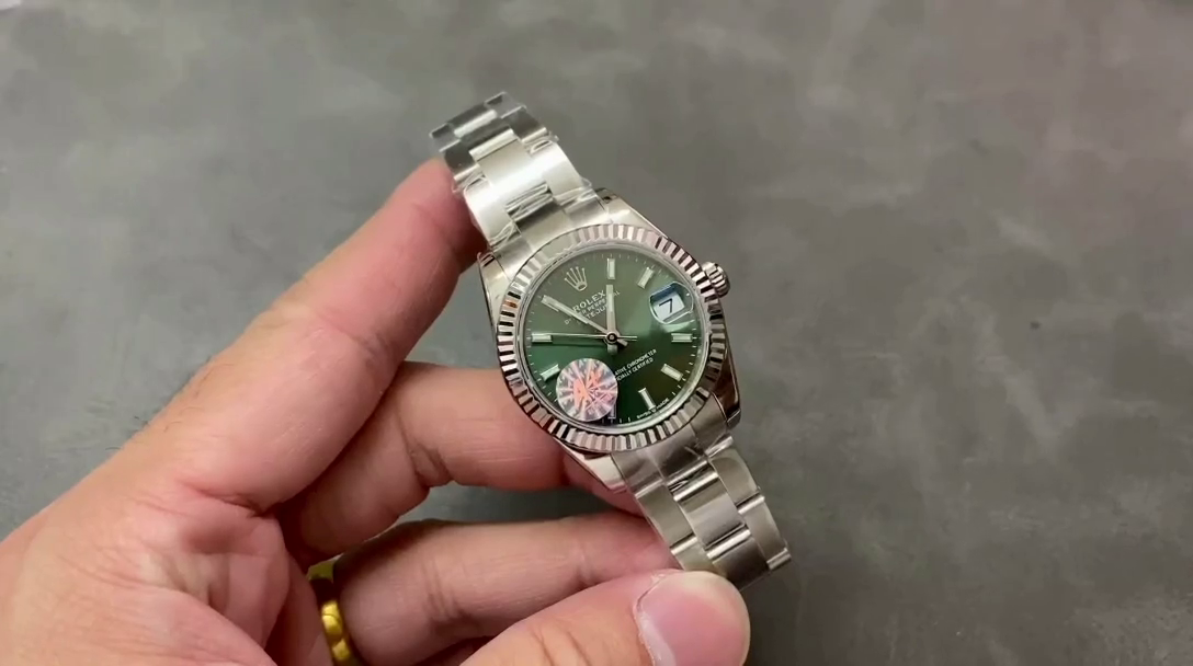 Rolex Datejust 31 White Gold Mint Green Dial M278274 0017 Women's Watch - QualitySwissReplica