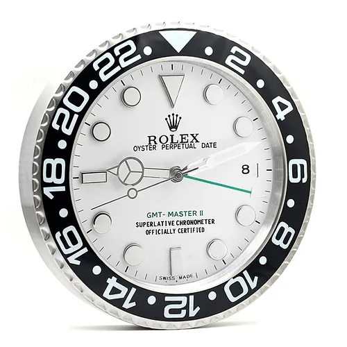 Rolex GMT Master Black & White Wall Clock - QualitySwissReplica