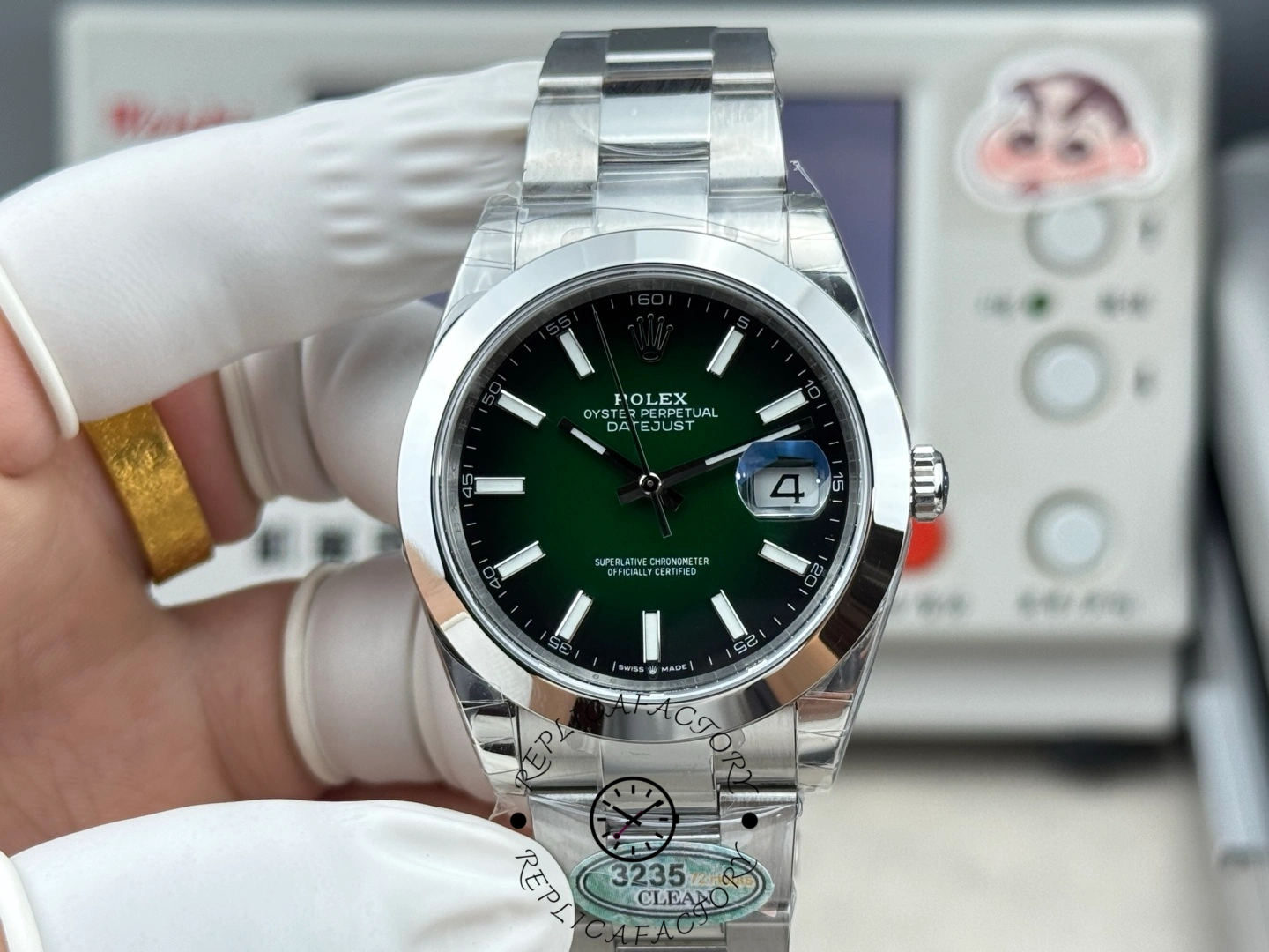 1:1 Rolex Datejust 126300 0025 41 Green Ombre Replica - QualitySwissReplica