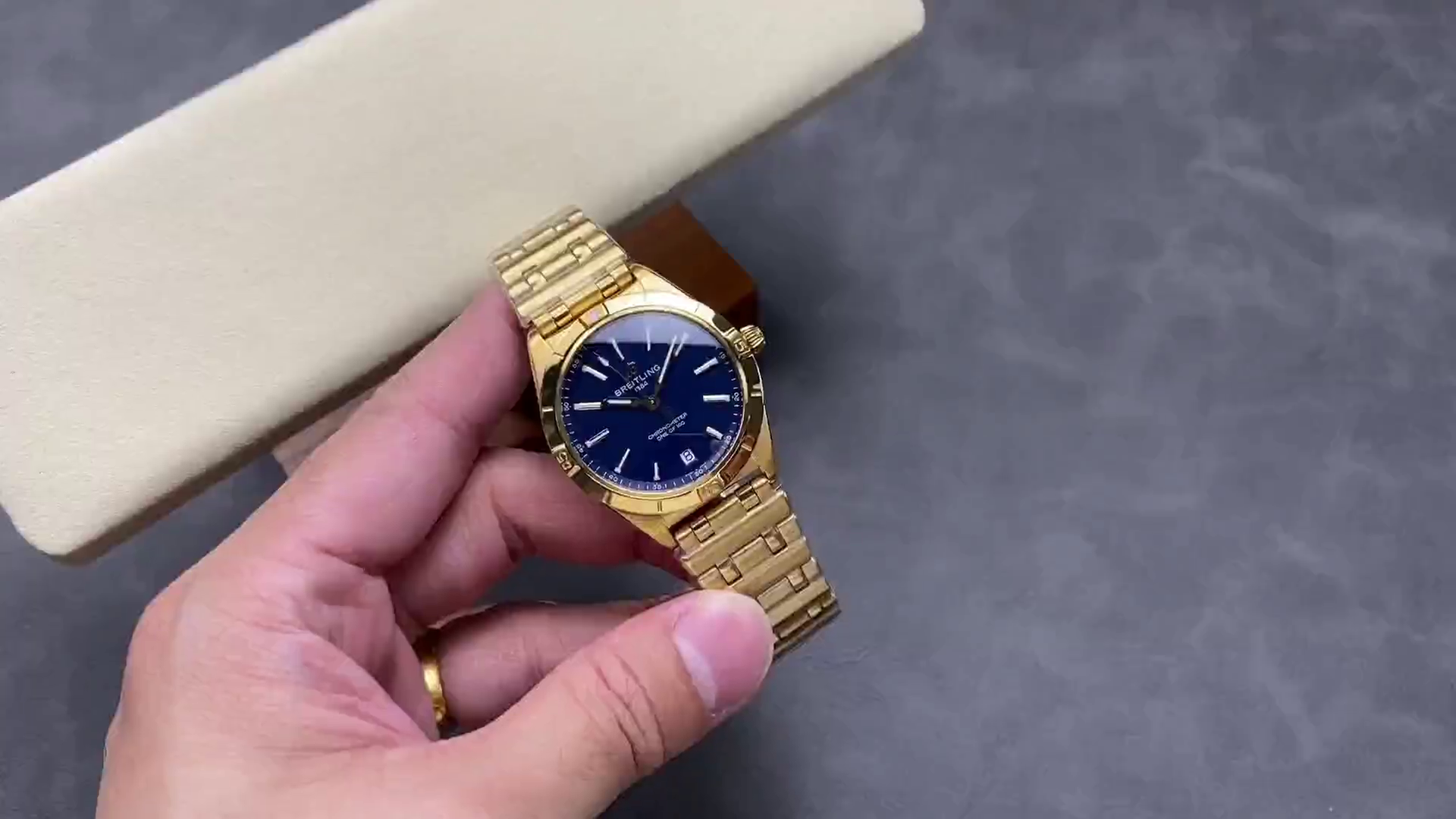 Breitling Chronomat Automatic 36mm K103801A1C1K1 Yellow Gold Replica - QualitySwissReplica