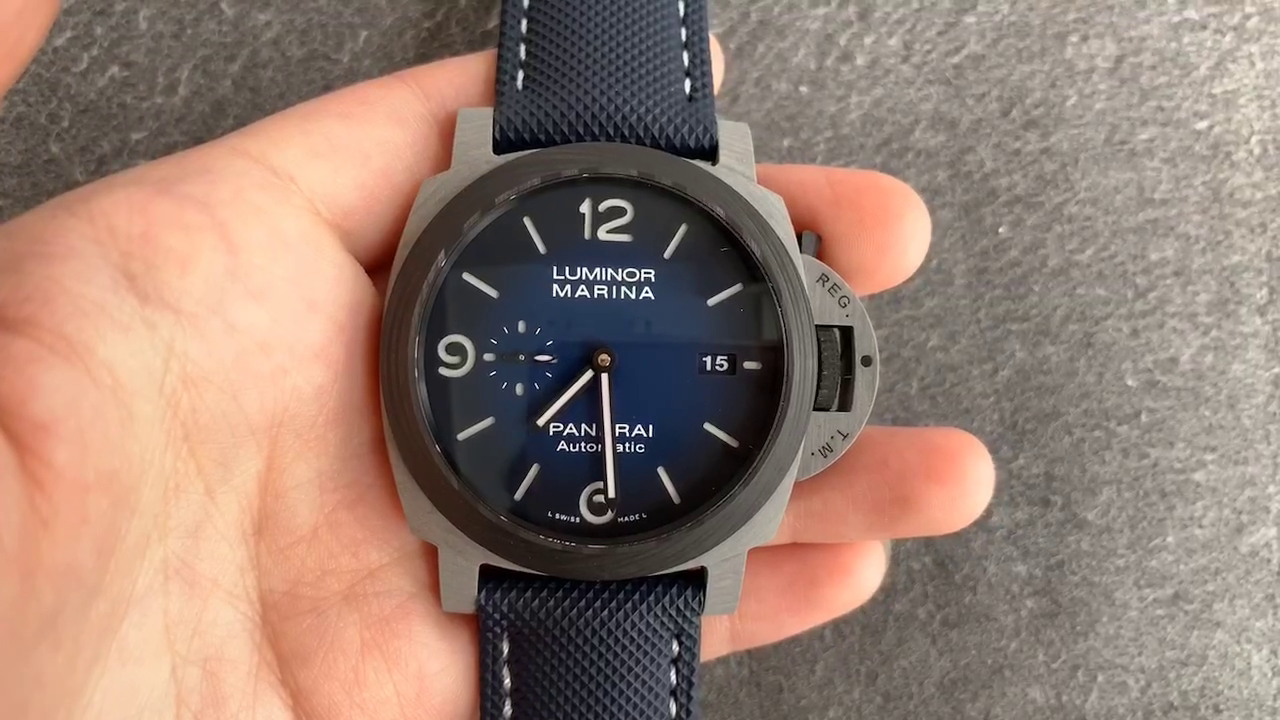Panerai Luminor Marina Fibratech Volcano PAM01663 1:1 Clone Blue Dial 44mm - QualitySwissReplica