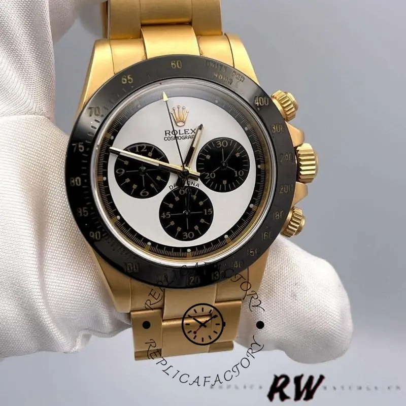 Rolex-Daytona 116528 Yellow Gold White Dial 40mm Mens Replica Watch - QualitySwissReplica