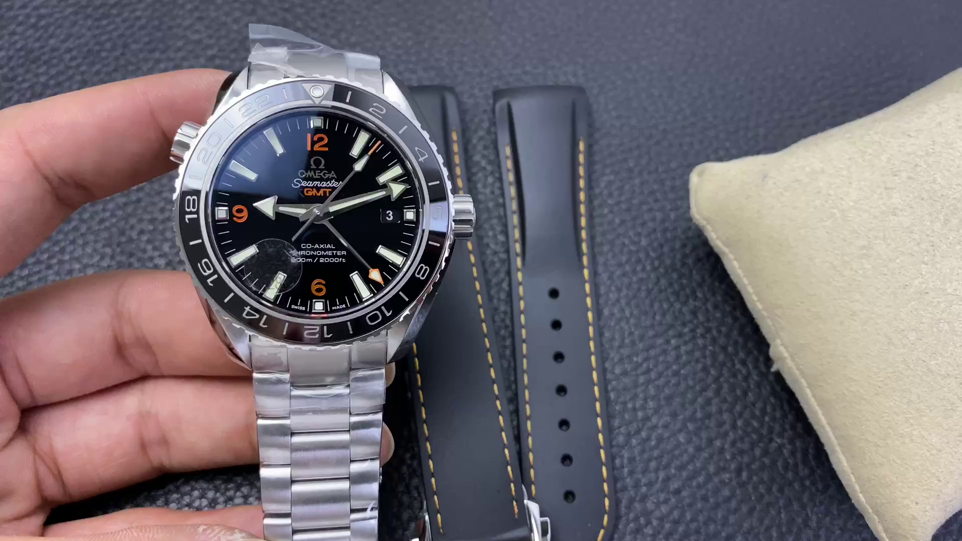 Omega Seamaster Planet Ocean 600M 232.30.44.22.01.002 Replica Orange GMT Hand - QualitySwissReplica