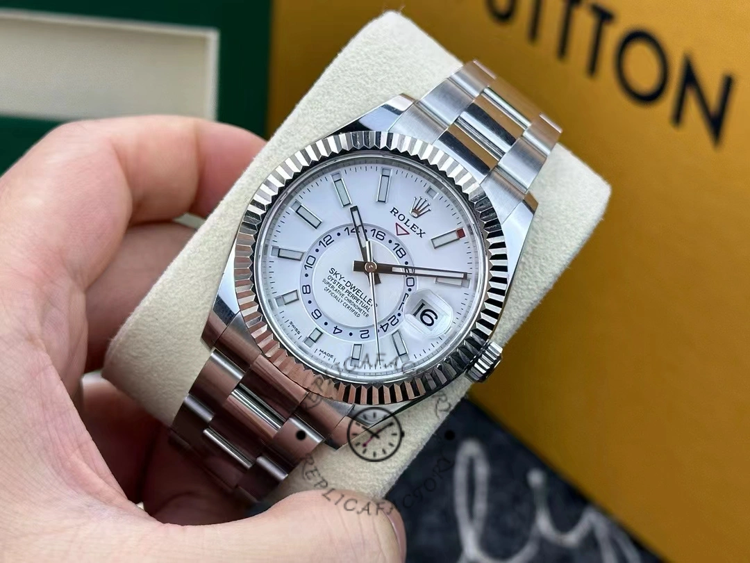 Rolex Sky-Dweller 326934 Stainless Steel White Dial 42MM Replica Watch - QualitySwissReplica