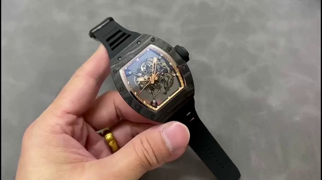 Richard Miller RM055 NTPT Carbon Fiber Black - QualitySwissReplica