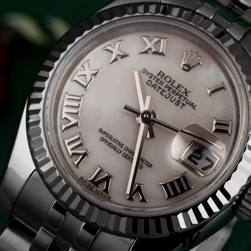 Rolex Datejust 179174 Mother of Pearl Pink Dial Fluted Bezel 26MM Lady Replica Watch - QualitySwissReplica