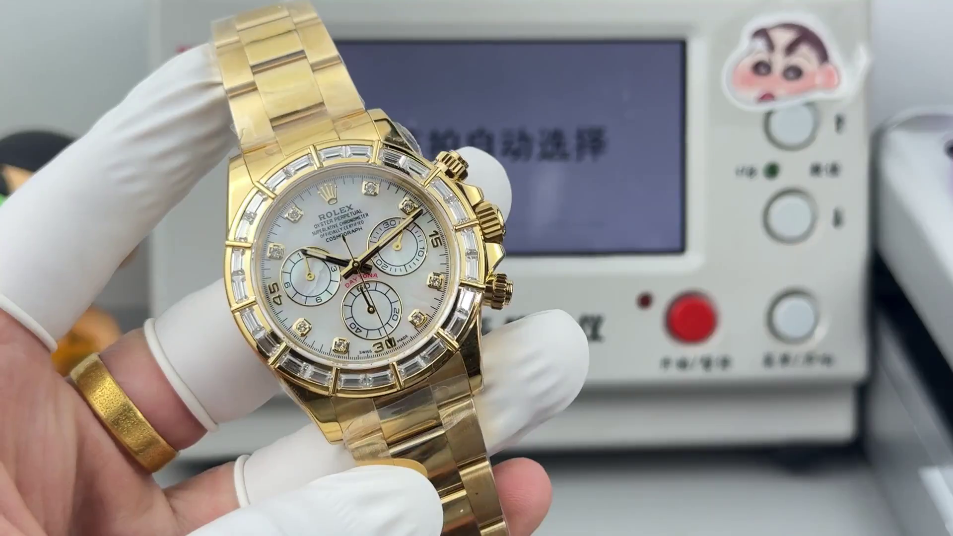 1:1 Clone Rolex Daytona MOP Dial 116568BR 40mm Men's Watch - QualitySwissReplica