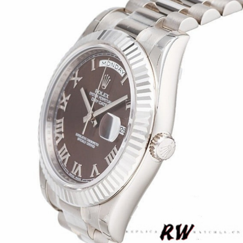Rolex Day-Date 118239 Chocolate Brown Dial 36mm Unisex Replica Watch - QualitySwissReplica