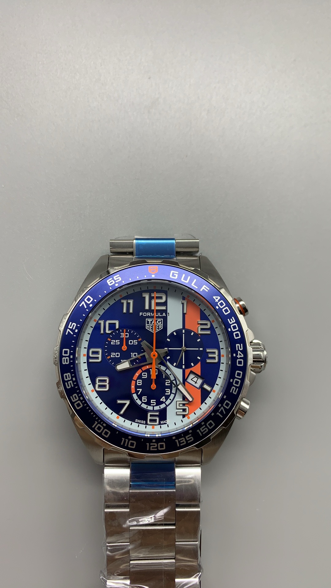 Tag Heuer Formula 1 x Gulf Chronograph CAZ101AT.BA0842 Quartz 43mm - QualitySwissReplica