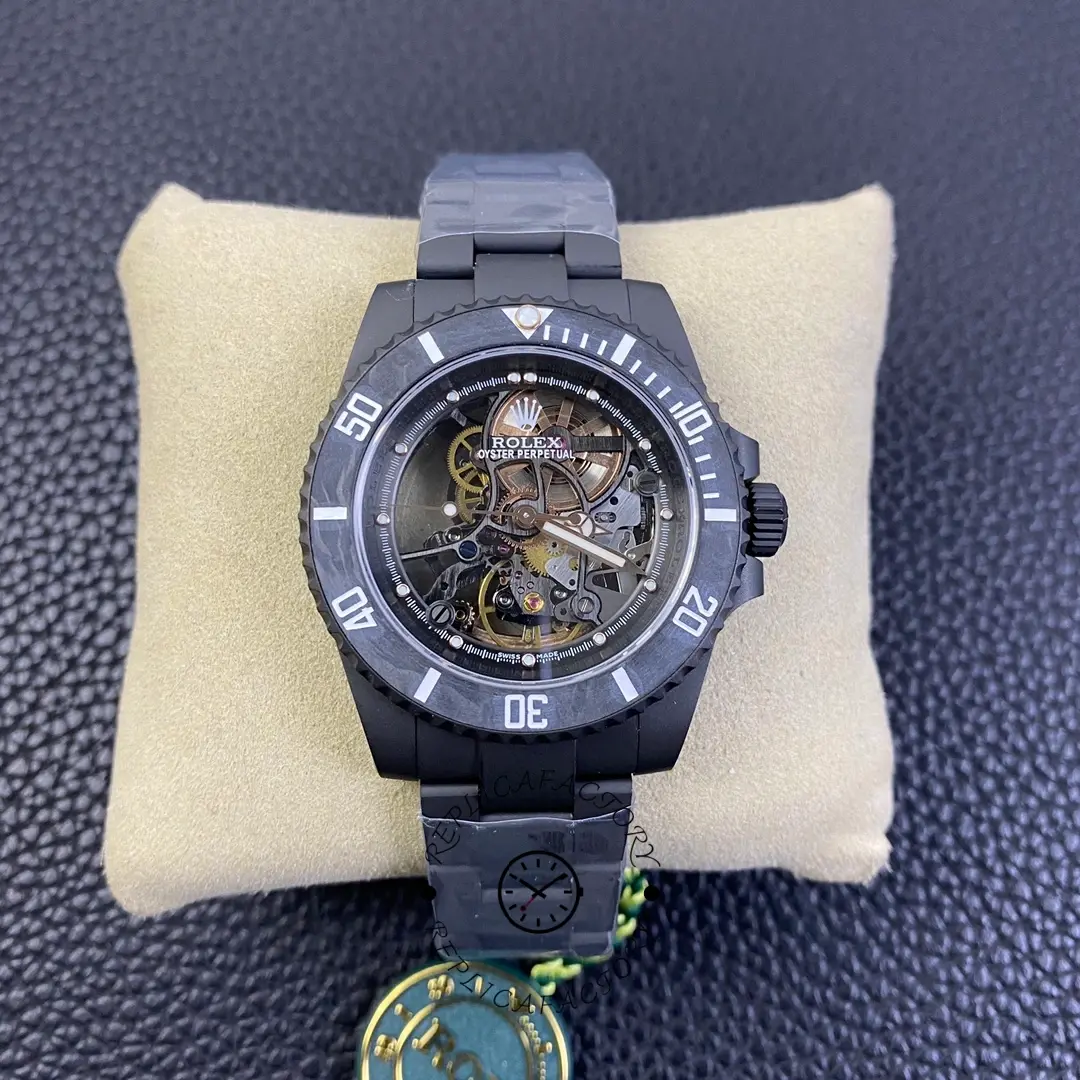 Rolex Submariner Black PVD Andrea Pirlo Project 114060 Skeleton Dial 40mm - QualitySwissReplica