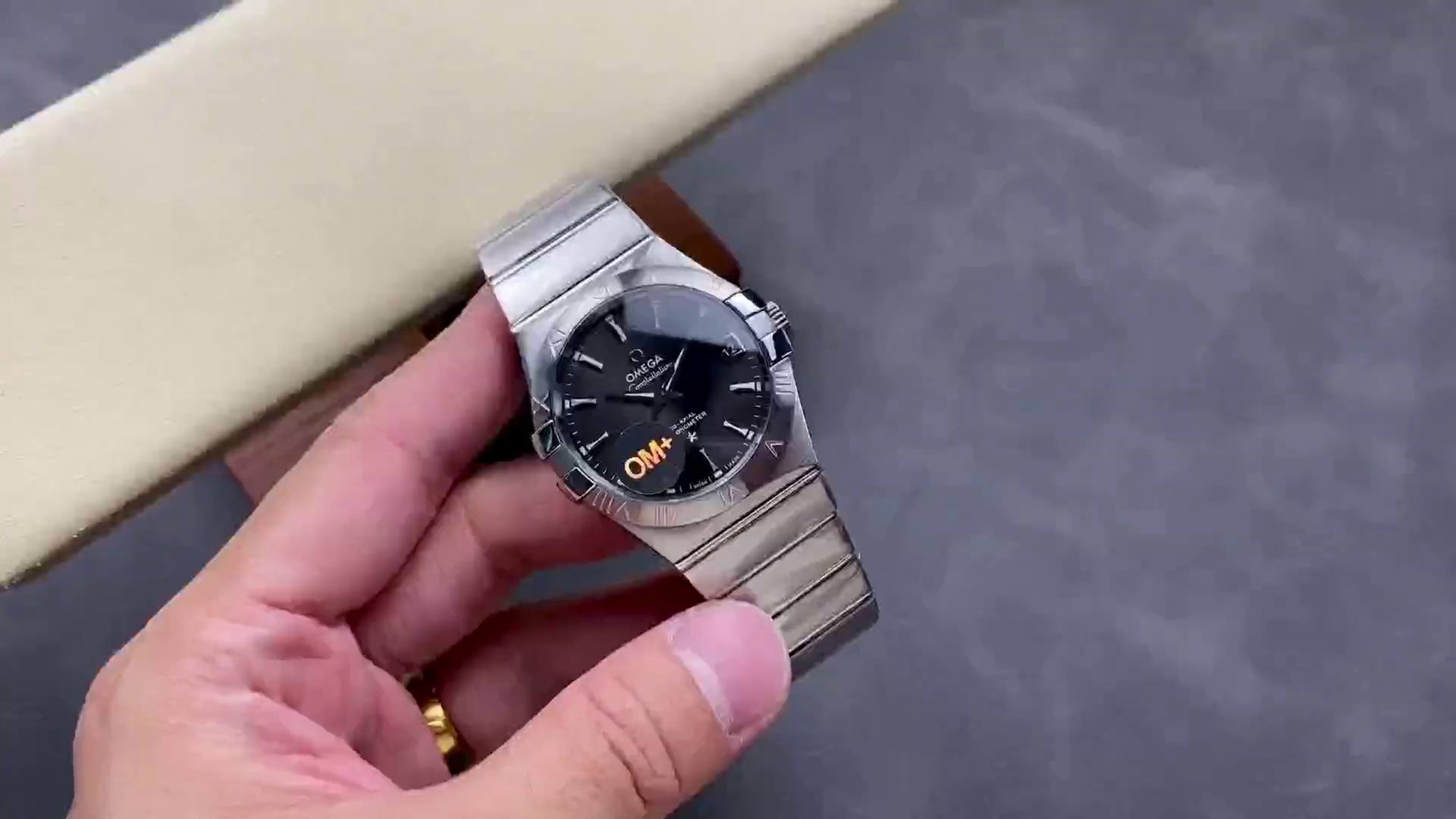 Omega Constellation Co-Axial 38mm 123.10.38.21.06.001 Grey Clone Watch - QualitySwissReplica