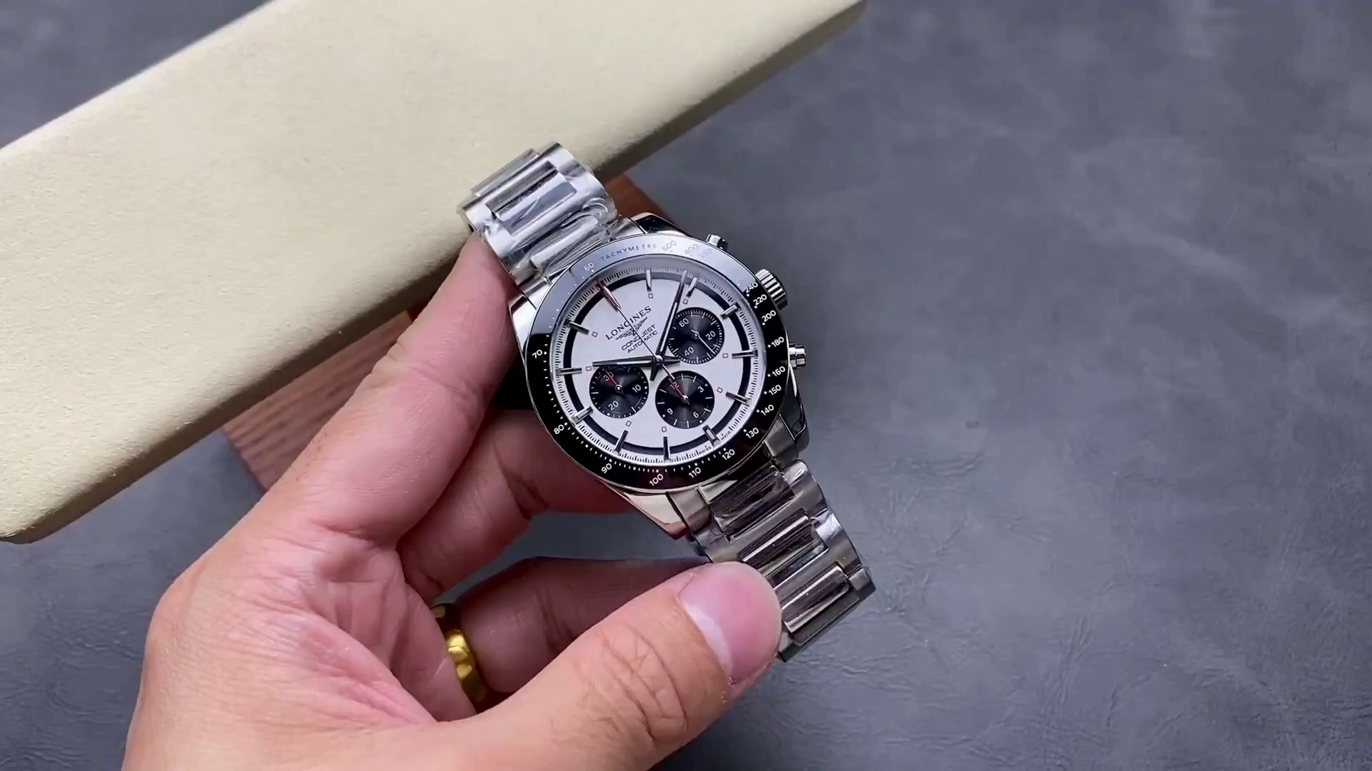Replica Longines Conquest 42mm Panda Dial L3.835.4.72.6 904L Stainless Steel - QualitySwissReplica