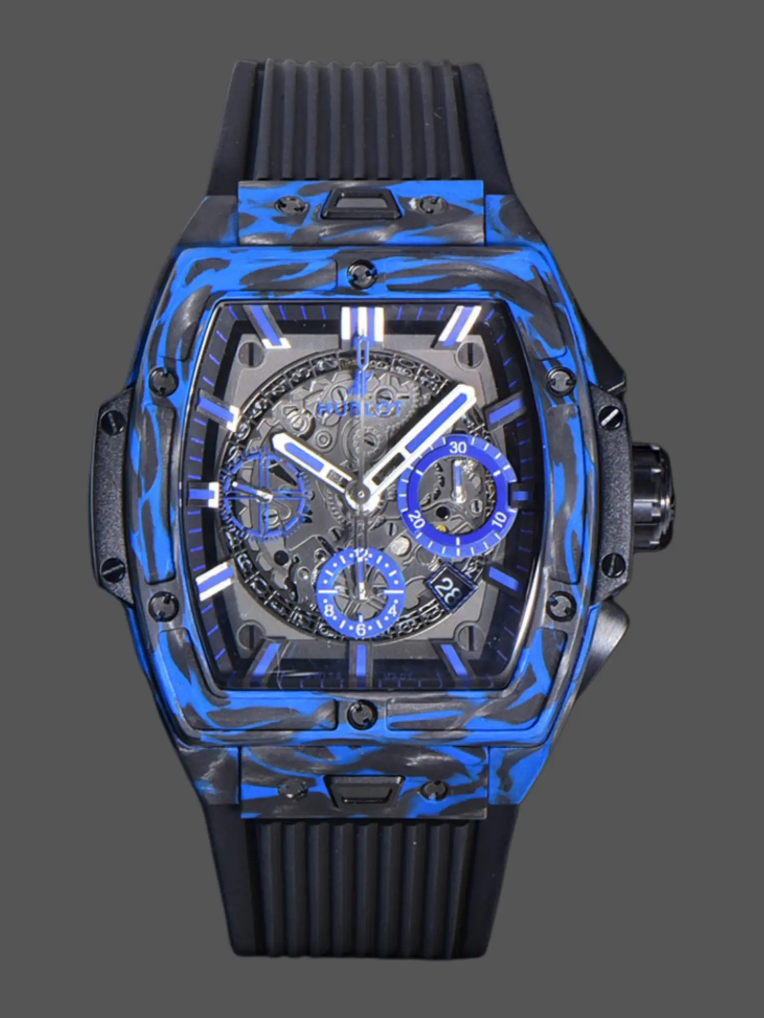 Hublot Spirit of Big Bang Carbon Blue 642.QL.0191.NR.GCH24 42MM 1:1 Clone - QualitySwissReplica