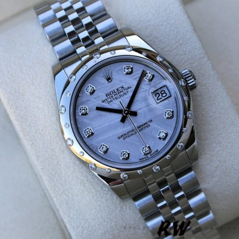 Rolex Datejust 178344 Meteorite Grey Dial 31MM Lady Replica Watch - QualitySwissReplica