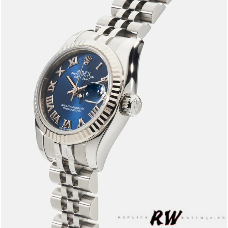 Rolex Datejust 179174 Blue Roman Numeral Dial 26MM Lady Replica Watch - QualitySwissReplica