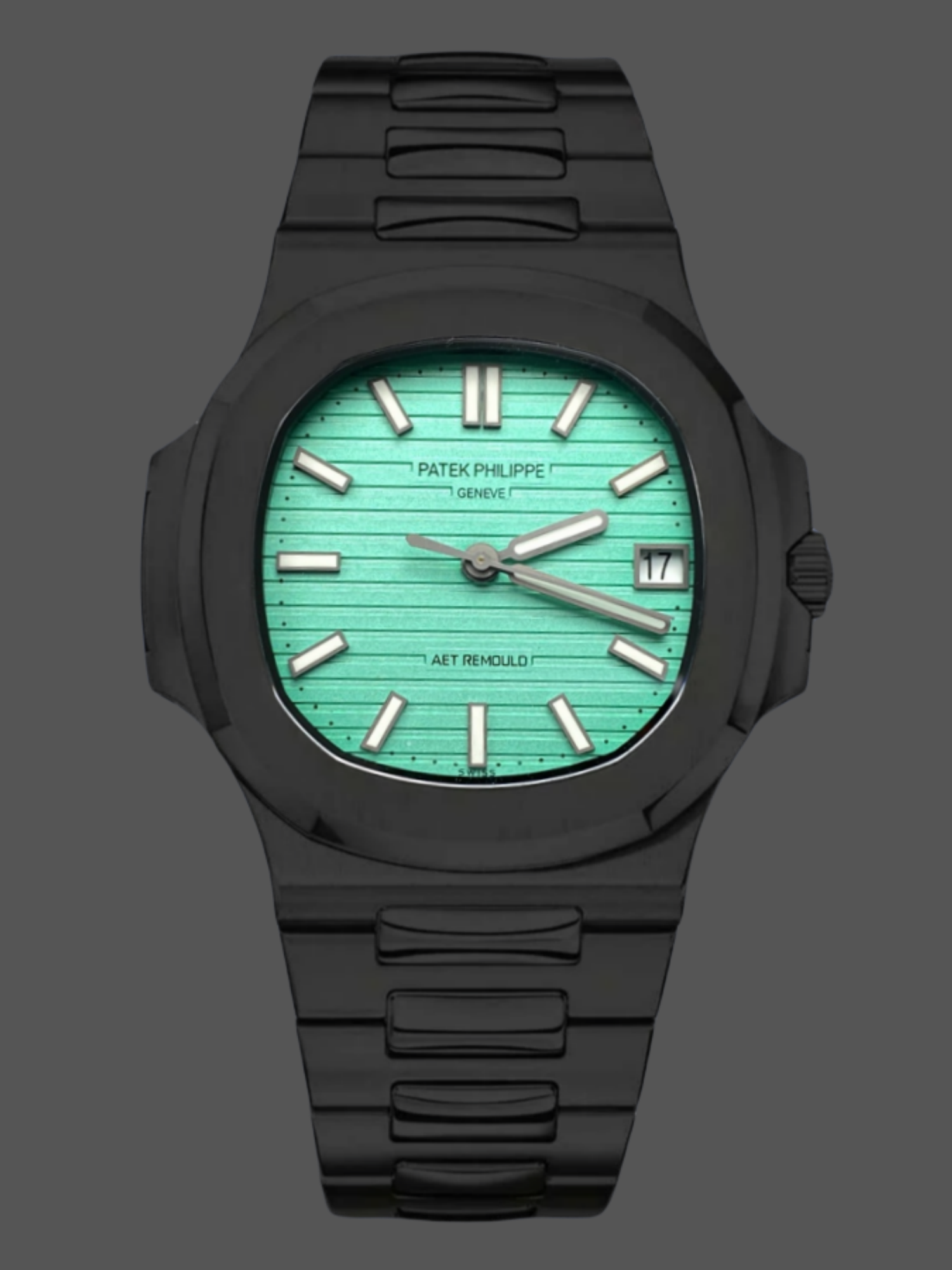 Patek Philippe Nautilus 5711 AET Green Dial Black Ceramic 40mm Men's Watch - QualitySwissReplica