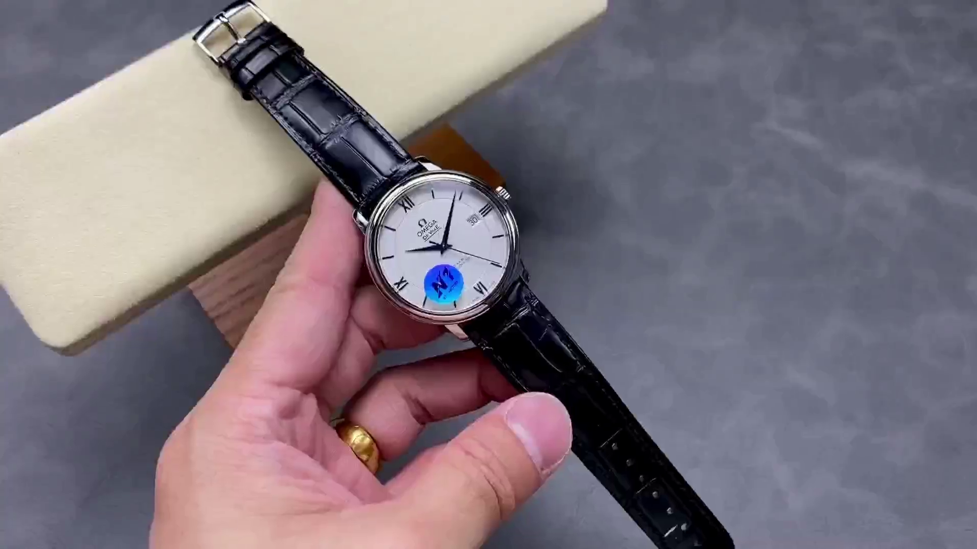 Omega De Ville Prestige Chronometer Blue Hour Markers 424.53.40.20.04.001 Replica - QualitySwissReplica