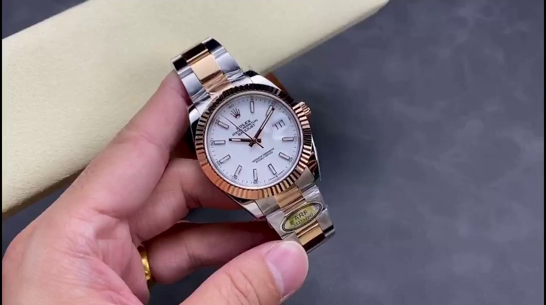 Rolex Datejust Stainless Steel and Rose Gold m126231 0018 White Index Oyster - QualitySwissReplica