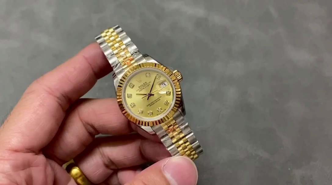 Rolex Datejust 28mm Stainless Steel and Yellow Gold m279173 0011 Women's Watch - QualitySwissReplica