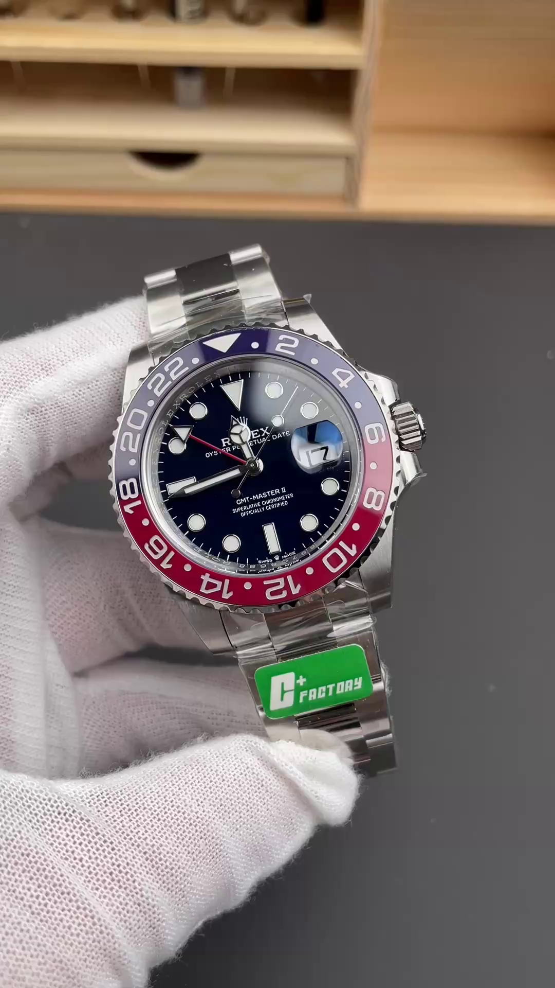 Rolex GMT-Master II 126719BLRO White Gold Blue Dial 40mm Mens Replica Watch - QualitySwissReplica