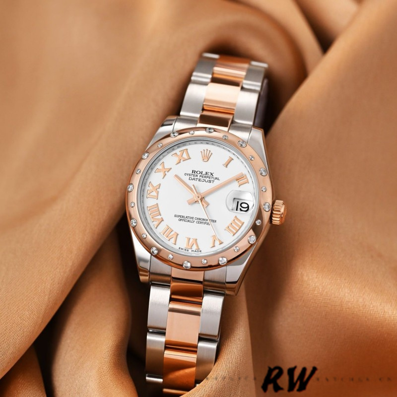 Rolex Datejust 178341 White Roman Numeral Dial 31MM Lady Replica Watch - QualitySwissReplica