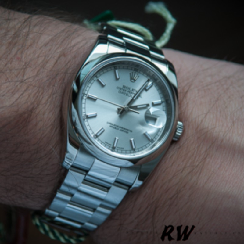 Rolex Day-Date 118209 White Gold Oyster Bracelet White Dial 36mm Unisex Replica Watch - QualitySwissReplica