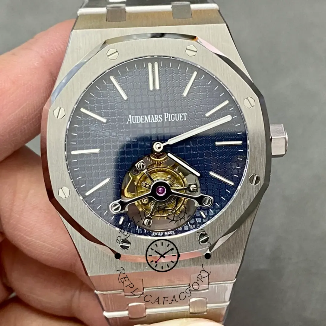 AP Royal Oak Tourbillon Extra-Thin 26510ST.OO.1220ST.01 Blue Dial 1:1 Clone - QualitySwissReplica