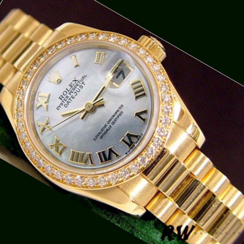 Rolex Datejust 179138 White Mother Of Pearl Roman Numeral Dial 26MM Lady Replica Watch - QualitySwissReplica