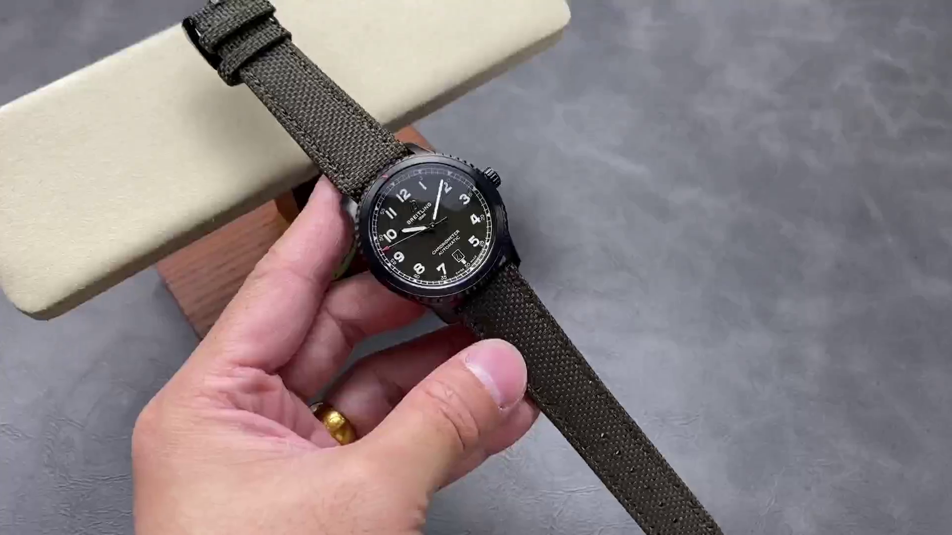 Breitling Navitimer 8 Automatic 41 Curtiss Warhawk M173152A1L1X1 1:1 Clone Green Dial Watch - QualitySwissReplica