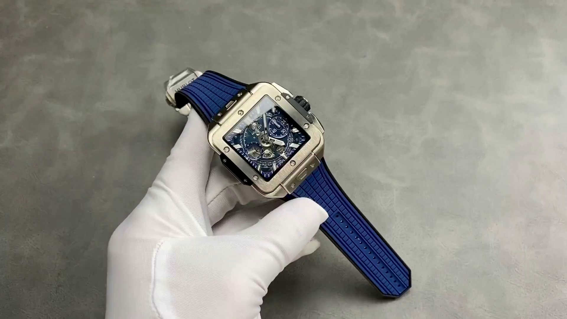 Clone Hublot Square Bang Unico Titanium Blue 821.NX.5170.RX 42mm - QualitySwissReplica