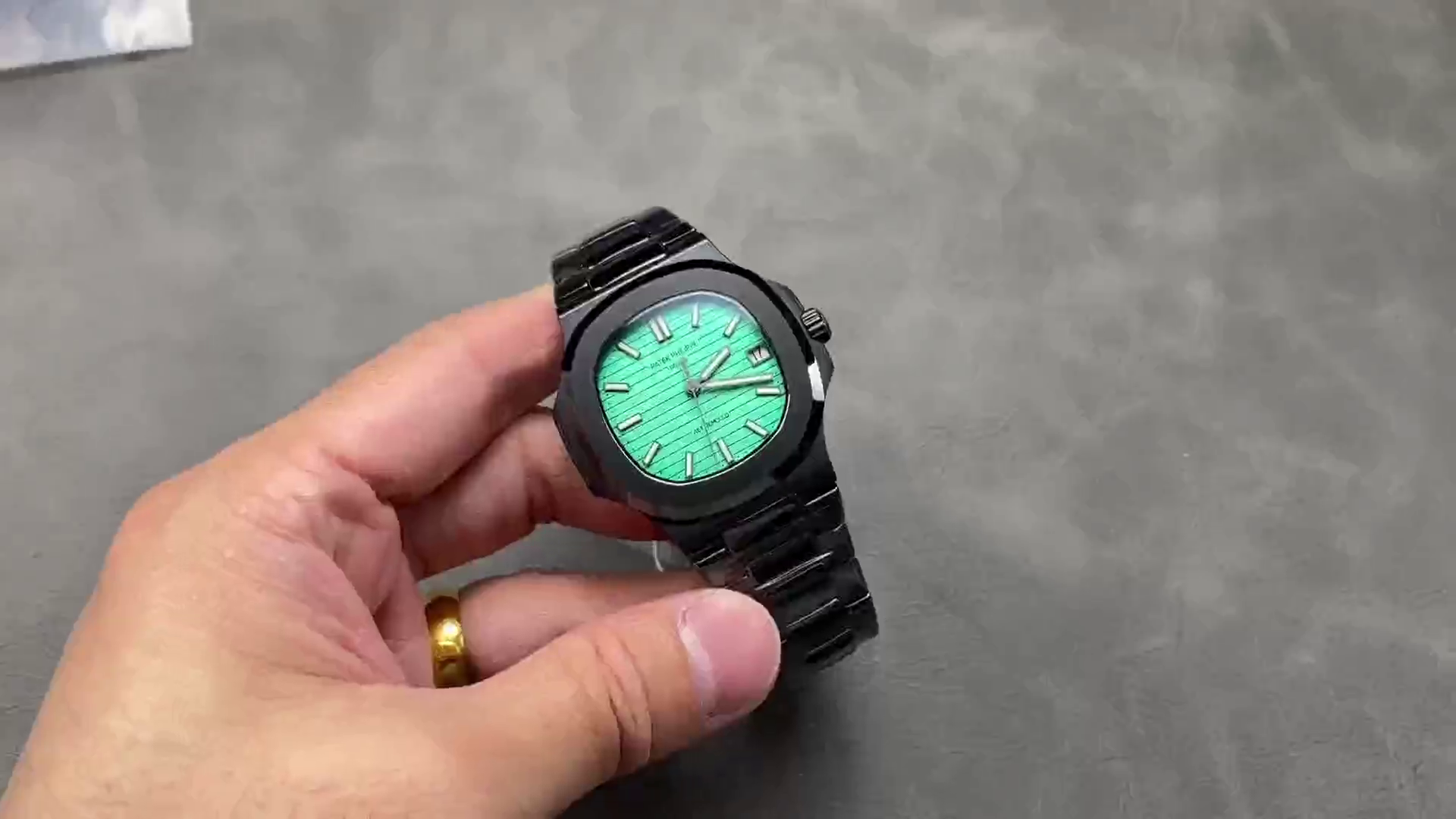 Patek Philippe Nautilus 5711 AET Green Dial Black Ceramic 40mm Men's Watch - QualitySwissReplica