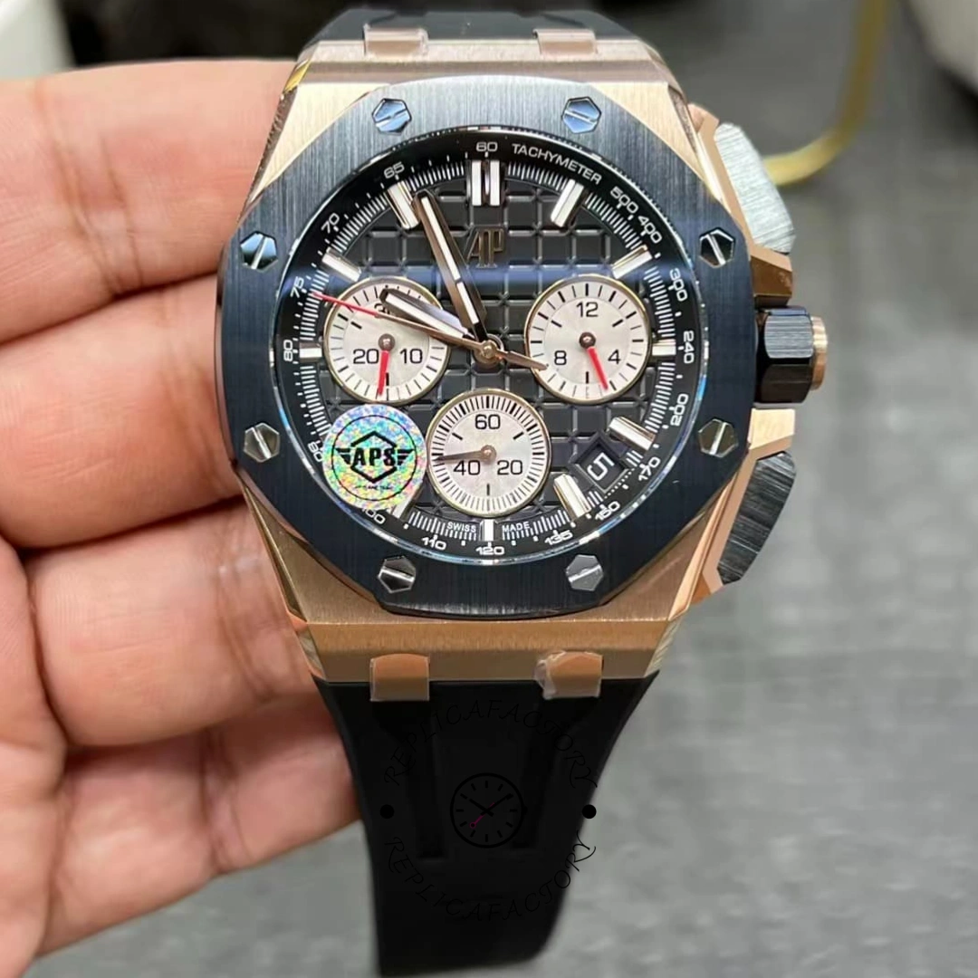 AP Royal Oak Offshore 43MM Black Dial 1:1 Clone 26420RO.OO.A002CA.01 Chronograph - QualitySwissReplica