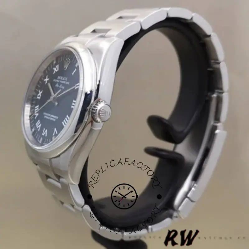 Rolex Oyster Perpetual Air-King 114200 Blue Dial 34mm Unisex Replica Watch - QualitySwissReplica