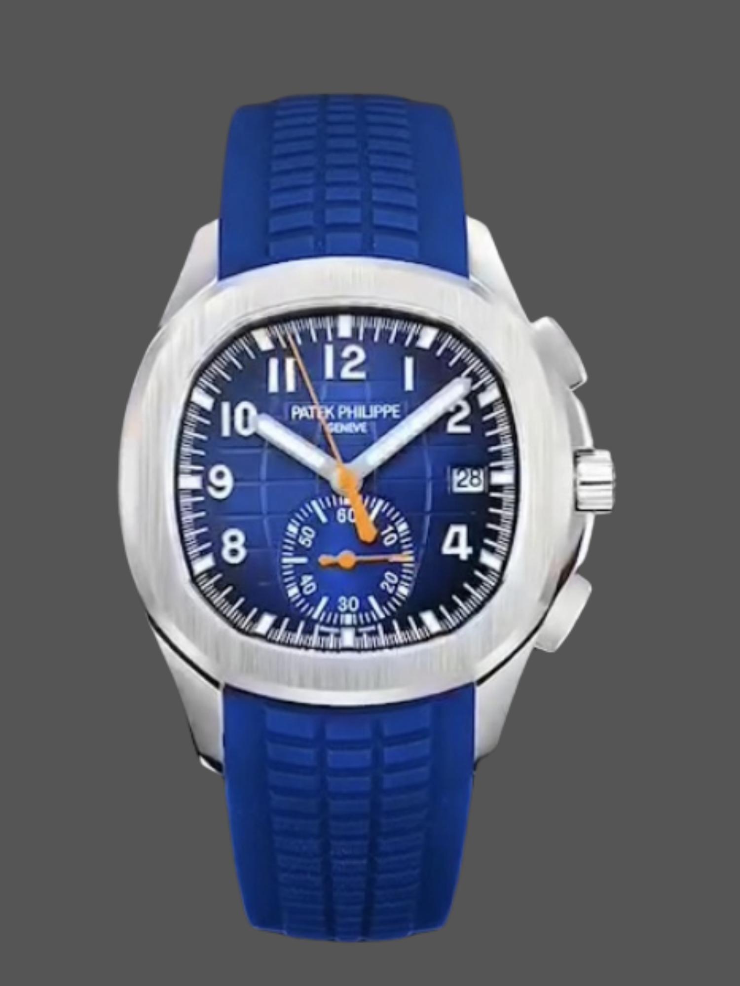 Replica Patek Philippe Aquanaut Blue 5968A 001 42mm Mens Watch - QualitySwissReplica