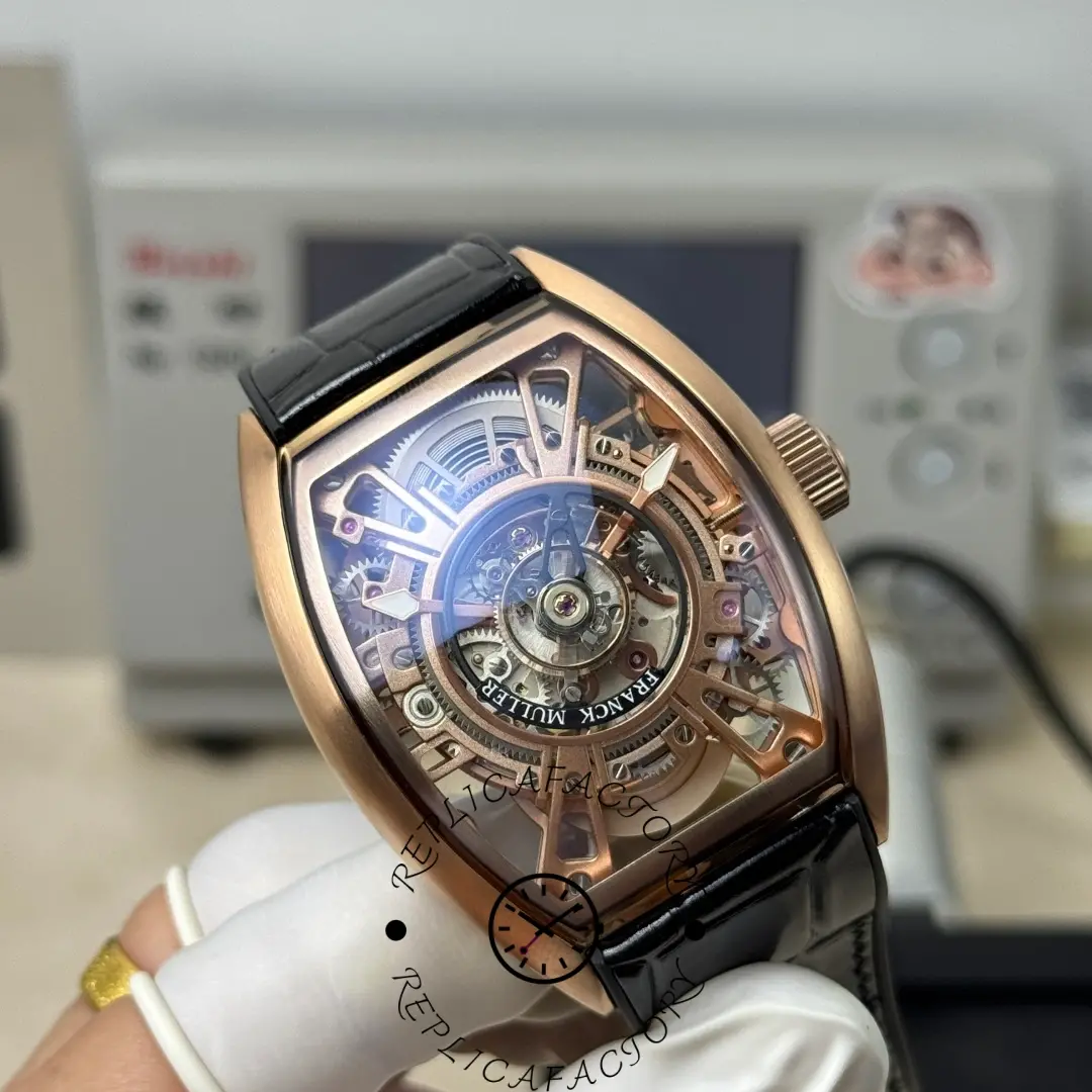 Franck Muller V45 CX Tourbillon 1:1 Clone Skeleton Watch - QualitySwissReplica