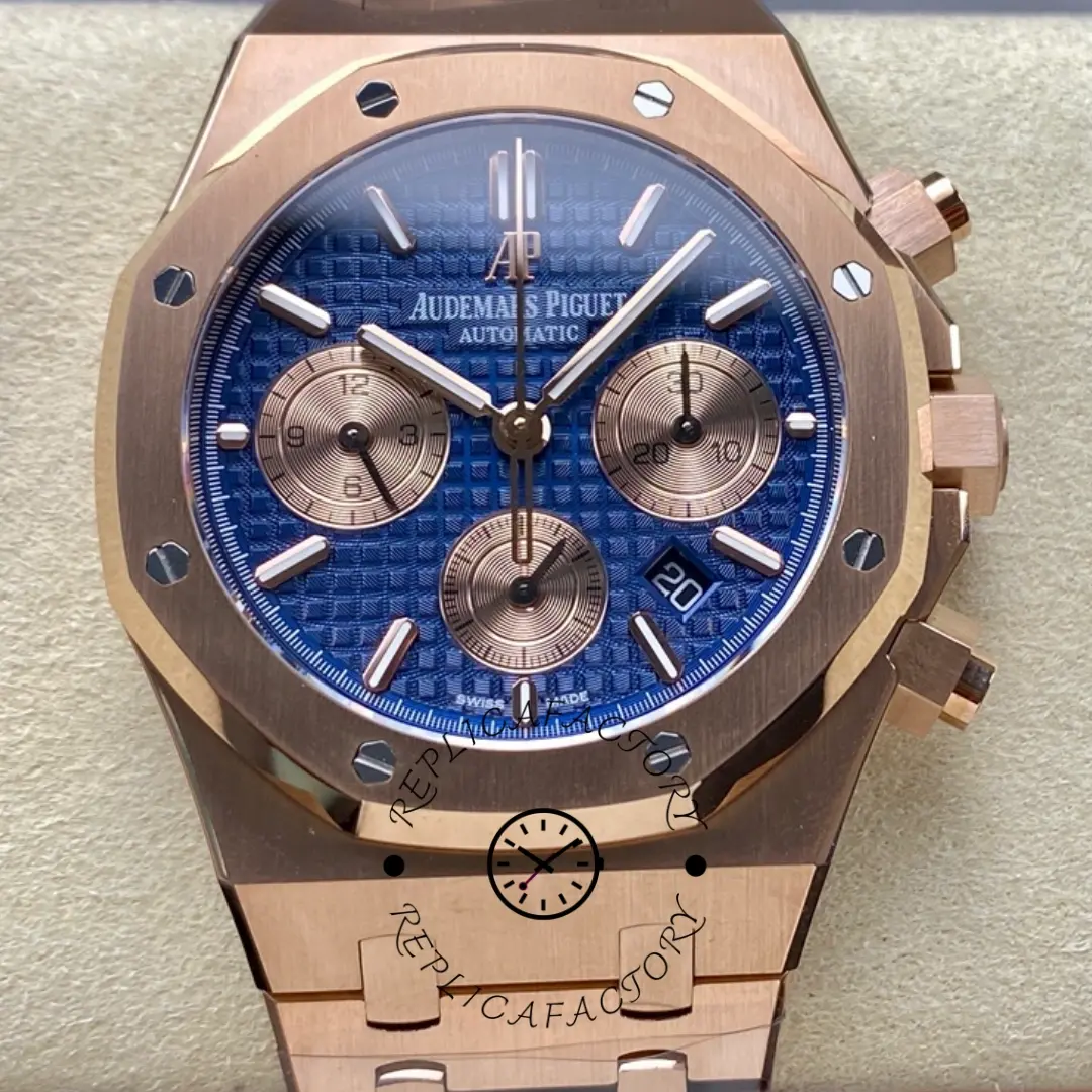 AP Royal Oak Chronograph Rose Gold 26331OR.OO.1220OR.01 Replica 41 Luxury Watch - QualitySwissReplica
