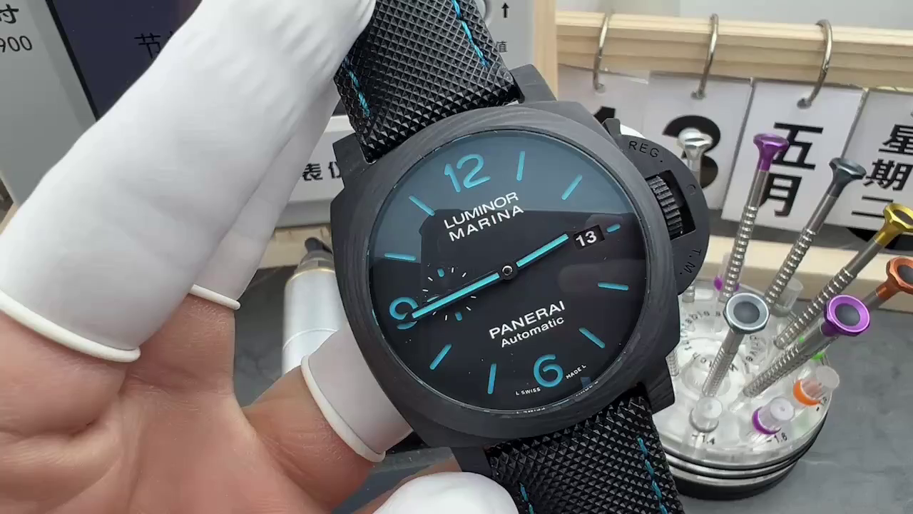 Panerai PAM01661 1:1 Clone Luminor Marina 1950 3 Days 44 Automatic Carbotech - QualitySwissReplica