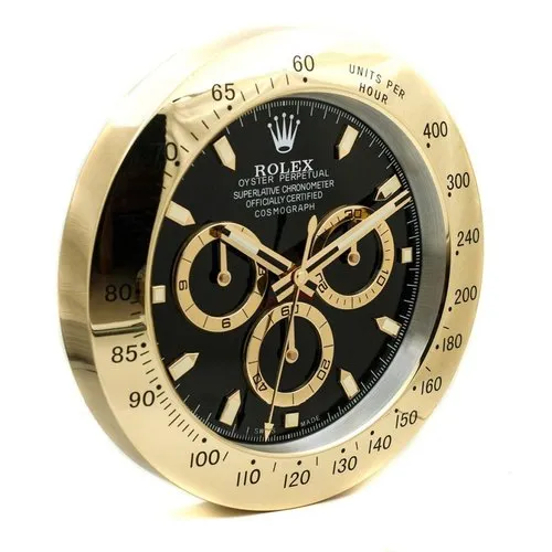 Rolex Daytona Gold & Black Wall Clock - QualitySwissReplica