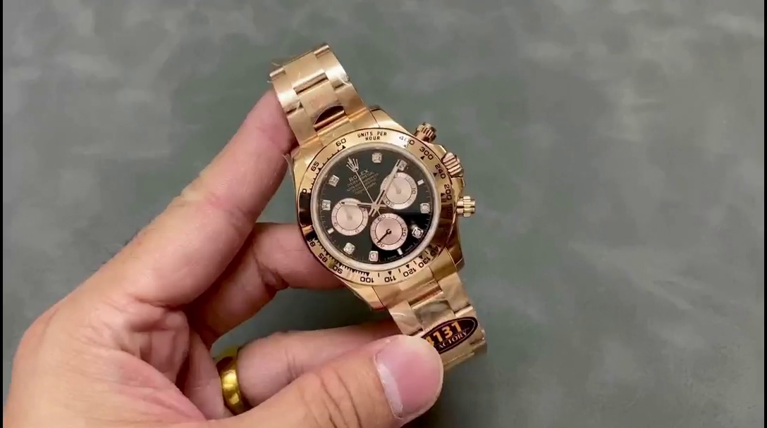 Rolex Daytona 116508 Yellow Gold Black Dial 40MM Mens Replica Watch - QualitySwissReplica