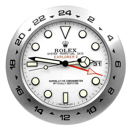 Rolex Explorer White dial Wall Clock - QualitySwissReplica
