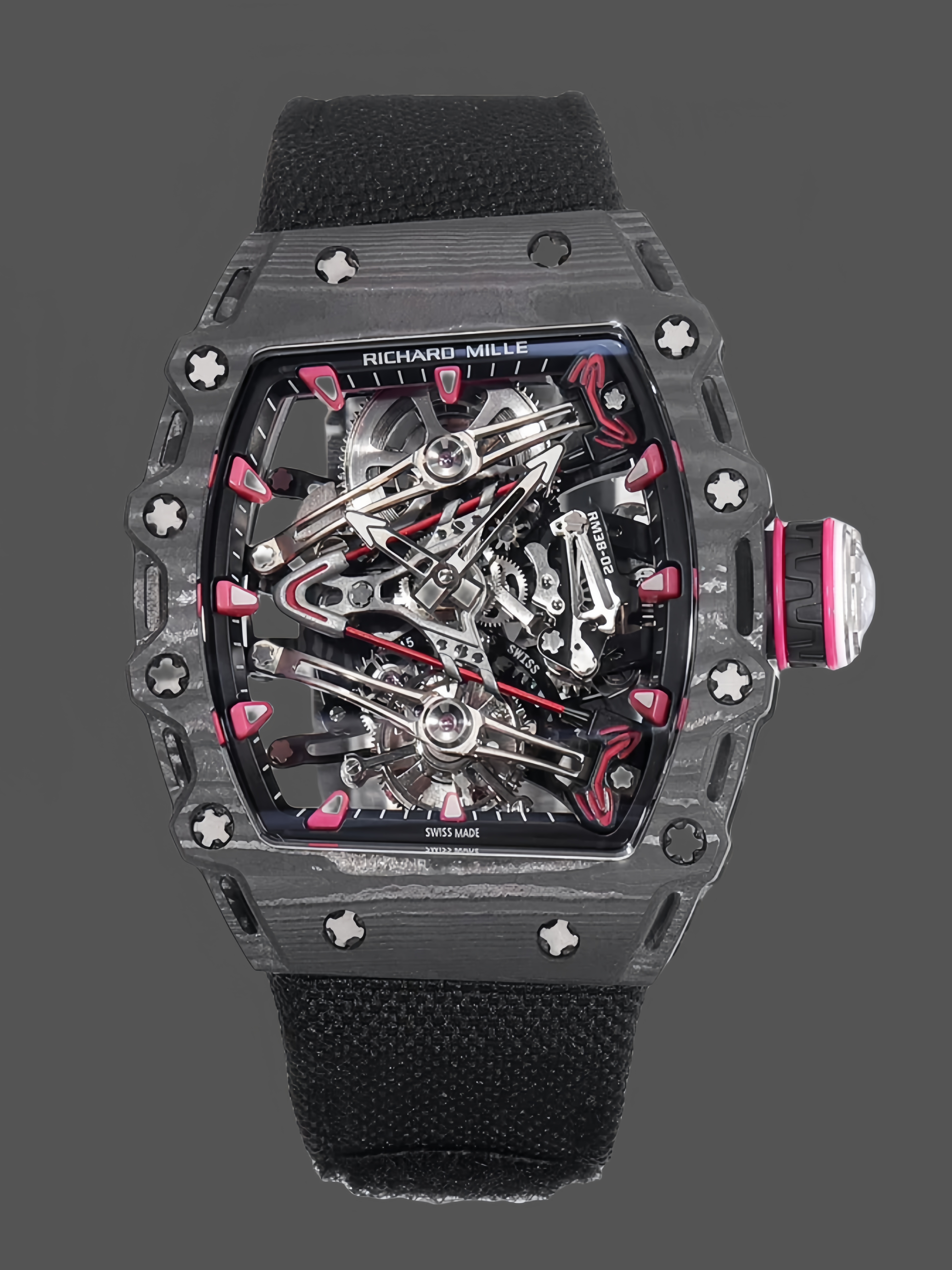 Richard Mille RM38-02 Bubba Watson Tourbillon Edition White Carbon - QualitySwissReplica