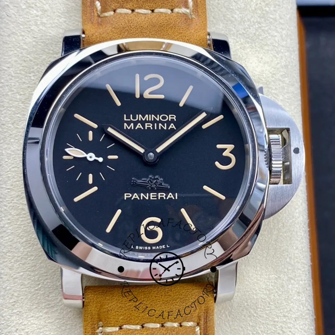 1:1 Clone Panerai PAM00416 Luminor Marina Beverly Hills 44 Leather Watch - QualitySwissReplica